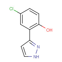 18704-67-1 4-CHLORO-2-(1H-PYRAZOL-3-YL)PHENOL chemical structure