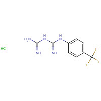 18960-29-7 1-(4-TRIFLUOROMETHYL)PHENYLBIGUANIDE HYDROCHLORIDE chemical structure