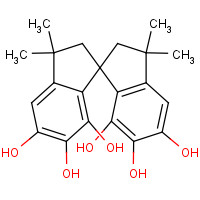 19924-21-1 3,3,3',3'-TETRAMETHYL-1,1'-SPIROBIINDAN-5,5',6,6',7,7'-HEXOL chemical structure