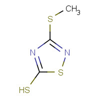 20069-40-3 3-METHYLMERCAPTO-5-MERCAPTO-1,2,4-THIADIAZOLE chemical structure