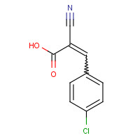 20374-46-3 3-(4-CHLOROPHENYL)-2-CYANOACRYLIC ACID chemical structure