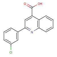 20389-10-0 2-(3-CHLOROPHENYL)-4-QUINOLINECARBOXYLIC ACID chemical structure