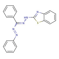 21326-44-3 5-(2-BENZOTHIAZOLYL)-1,3-DIPHENYLFORMAZAN chemical structure