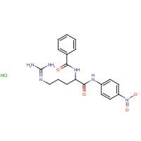 21653-40-7 N-ALPHA-BENZOYL-L-ARGININE P-NITROANILIDE HYDROCHLORIDE chemical structure