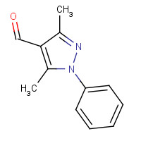 22042-79-1 3,5-DIMETHYL-1-PHENYL-1H-PYRAZOLE-4-CARBALDEHYDE chemical structure