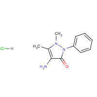 22198-72-7 4-AMINOANTIPYRINE HYDROCHLORIDE chemical structure