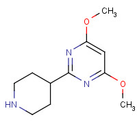 22821-75-6 4,6-DIMETHOXY-2-PIPERIDIN-4-YLPYRIMIDINE chemical structure