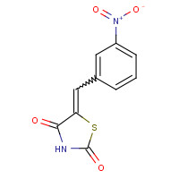 24044-52-8 5-[(3-NITROPHENYL)METHYLENE]-1,3-THIAZOLANE-2,4-DIONE chemical structure