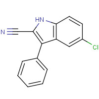 24139-17-1 5-CHLORO-3-PHENYL-1H-INDOLE-2-CARBONITRILE chemical structure