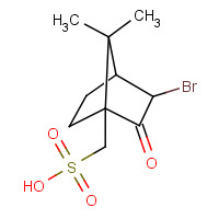 24262-38-2 D-3-Bromocamphor-10-sulfonic acid monohydrate chemical structure