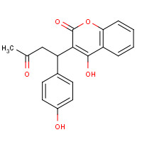 24579-14-4 4-HYDROXY-3-[1'-(4''-HYDROXYPHENYL)-3'-OXOBUTYL]-2H-1-BENZOPYRAN-2-ONE chemical structure