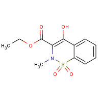 24683-26-9 Ethyl 4-hydroxy-2-methyl-2H-1,2-benzothiazine-3-carboxylate 1,1-dioxide chemical structure