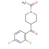 25519-77-1 1-[4-(2,4-DIFLUORO-BENZOYL)-PIPERIDIN-1-YL]-ETHANONE chemical structure