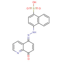 26644-96-2 4-(8-HYDROXY-5-QUINOLYLAZO)-1-NAPHTHALENESULFONIC ACID chemical structure