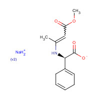 26774-89-0 (R)-(+)-alpha-[(3-Methoxy-1-methyl-3-oxo-1-propenyl)amino]-1,4-cyclohexadiene-1-acetic acid sodium salt chemical structure