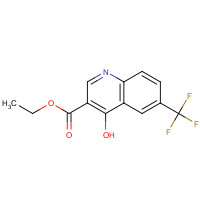 26893-12-9 ETHYL 4-HYDROXY-6-(TRIFLUOROMETHYL)QUINOLINE-3-CARBOXYLATE chemical structure