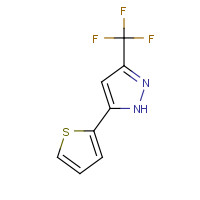26974-16-3 5-(2-THIENYL)-3-(TRIFLUOROMETHYL)-1H-PYRAZOLE chemical structure