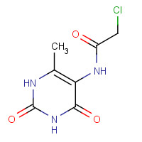 27870-38-8 2-CHLORO-N-(6-METHYL-2,4-DIOXO-1,2,3,4-TETRAHYDRO-PYRIMIDIN-5-YL)-ACETAMIDE chemical structure