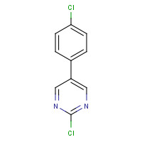 27956-40-7 2-CHLORO-5-(4-CHLOROPHENYL)PYRIMIDINE chemical structure