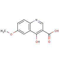 28027-16-9 4-HYDROXY-6-METHOXYQUINOLINE-3-CARBOXYLIC ACID chemical structure