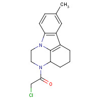 28742-49-6 2-CHLORO-1-(8-METHYL-1,2,3A,4,5,6-HEXAHYDRO-PYRAZINO[3,2,1-JK]CARBAZOL-3-YL)-ETHANONE chemical structure