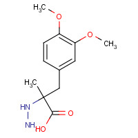 28860-96-0 DL-3-(3,4-Dimethoxyphenyl)-2-methyl-2-hydrazine propionic acid chemical structure