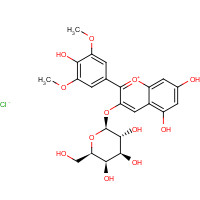 30113-37-2 MALVIDIN-3-GALACTOSIDE CHLORIDE chemical structure