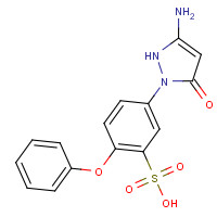 30479-81-3 5-(3-AMINO-5-OXO-2-PYRAZOLIN-1-YL)-2-PHENOXYBENZENESULFONIC ACID chemical structure