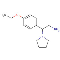 31466-56-5 2-(4-ETHOXY-PHENYL)-2-PYRROLIDIN-1-YL-ETHYLAMINE chemical structure