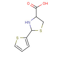 32451-19-7 2-(2-THIENYL)-1,3-THIAZOLIDINE-4-CARBOXYLIC ACID chemical structure