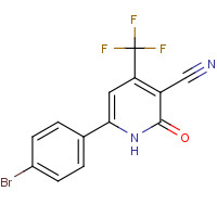 32801-22-2 3-Cyano-4-trifluoromethyl-6-(4''-bromophenyl)pyridine-2-one chemical structure