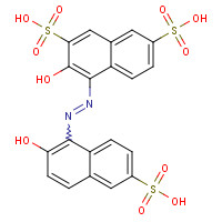 32884-46-1 1-(2-HYDROXY-6-SULFO-1-NAPHTHYLAZO)-2-NAPHTHOL-3,6-DISULFONIC ACID chemical structure