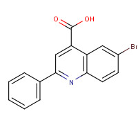 33007-99-7 6-BROMO-2-PHENYL-QUINOLINE-4-CARBOXYLIC ACID chemical structure
