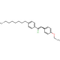 33468-15-4 TRANS-4-OCTYL-ALPHA-CHLORO-4'-ETHOXYSTILBENE chemical structure