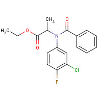 34029-27-1 ETHYL 2-(BENZOYL-3-CHLORO-4-FLUOROANILINO)PROPANOATE chemical structure