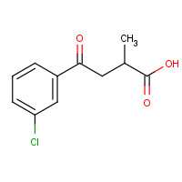 34243-96-4 2-METHYL-4-OXO-4-(3'-CHLOROPHENYL)BUTYRIC ACID chemical structure