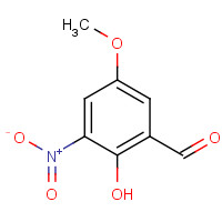 34549-69-4 2-HYDROXY-5-METHOXY-3-NITRO-BENZALDEHYDE chemical structure