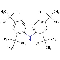 34601-54-2 1,3,6,8-TETRAKIS(TERT-BUTYL)CARBAZOLE chemical structure
