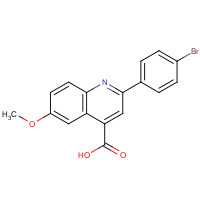 35181-24-9 2-(4-BROMO-PHENYL)-6-METHOXY-QUINOLINE-4-CARBOXYLIC ACID chemical structure