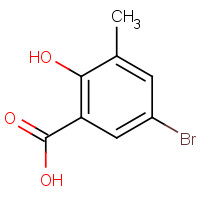 36194-82-8 5-BROMO-2-HYDROXY-3-METHYLBENZENECARBOXYLIC ACID chemical structure