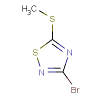 36955-33-6 3-BROMO-5-METHYLTHIO-1,2,4-THIADIAZOLE chemical structure