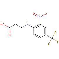 37040-43-0 3-[2-NITRO-4-(TRIFLUOROMETHYL)ANILINO]PROPANOIC ACID chemical structure