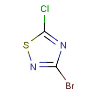 37159-60-7 3-BROMO-5-CHLORO-1,2,4-THIADIAZOLE chemical structure