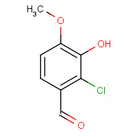 37687-57-3 2-CHLORO-3-HYDROXY-4-METHOXYBENZALDEHYDE chemical structure