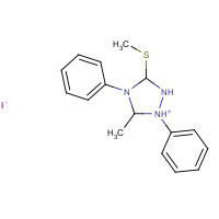 38054-60-3 5-METHYL-3-(METHYLTHIO)-1,4-DIPHENYL-1H-1,2,4-TRIAZOLIUM IODIDE chemical structure