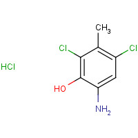 39549-31-0 6-Amino-2,4-dichloro-3-methylphenol hydrochloride chemical structure