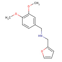 40171-98-0 (3,4-DIMETHOXY-BENZYL)-FURAN-2-YLMETHYL-AMINE chemical structure