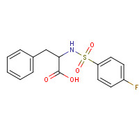 40279-96-7 2-([(4-FLUOROPHENYL)SULFONYL]AMINO)-3-PHENYLPROPANOIC ACID chemical structure