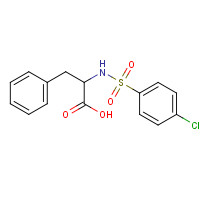 40279-97-8 2-([(4-CHLOROPHENYL)SULFONYL]AMINO)-3-PHENYLPROPANOIC ACID chemical structure