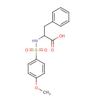 40280-00-0 2-([(4-METHOXYPHENYL)SULFONYL]AMINO)-3-PHENYLPROPANOIC ACID chemical structure